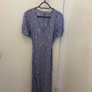 Madewell Lavender calf length dress , zipper in the back
